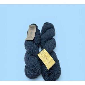 Tahki Designer Homespun Tweeds 2 Skeins Wool Yarn Shade 205 Variegate Blue Craft